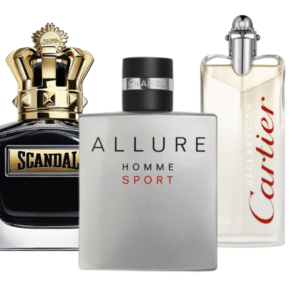 Pack de 3 perfumes: Allure Homme Sport, Jean Paul Gaultier Scandal, Cartier Statement (Eau de Parfum)